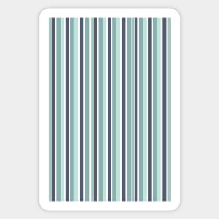 Color Block Stripes Blue and Grey Sticker